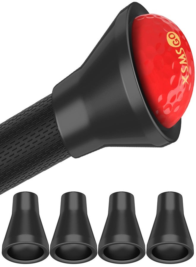 XSMSGO 4pcs Golf Ball Retriever,Quick-Install Golf Ball Picker Upper Tool,Durable Golf Ball Grabber for Putter and Swing Handle Golf Accessories (Suction Cup) - Image 1