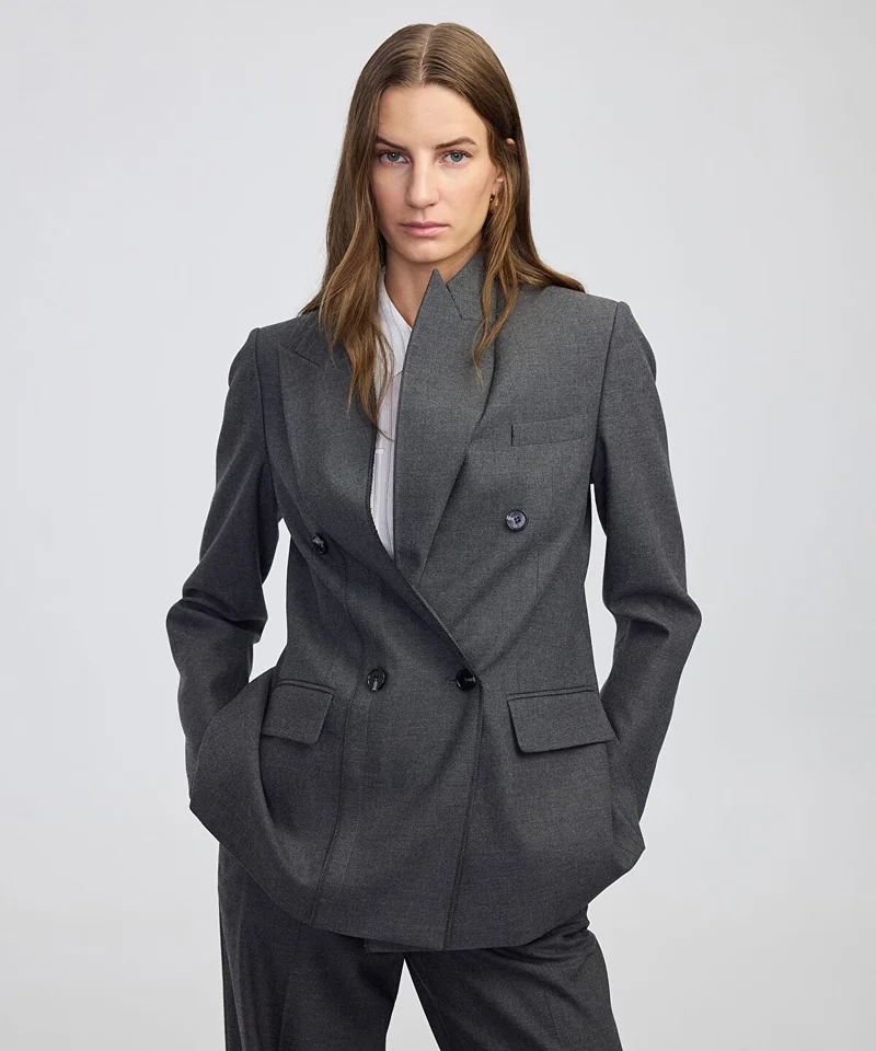 Ipekyol Button-Back Raw-Edge Blazer