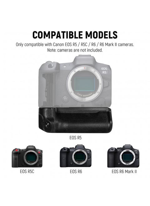 NEEWER Vertical 2.4G Battery Grip Replacement for BG-R10 with 2.4G Remote Control, Compatible with Canon EOS R5 R5C R6 R6 Mark II Mirrorless Cameras Using LP-E6/LP-E6N/LP-E6NH Batteries (BG-R10RC-L)