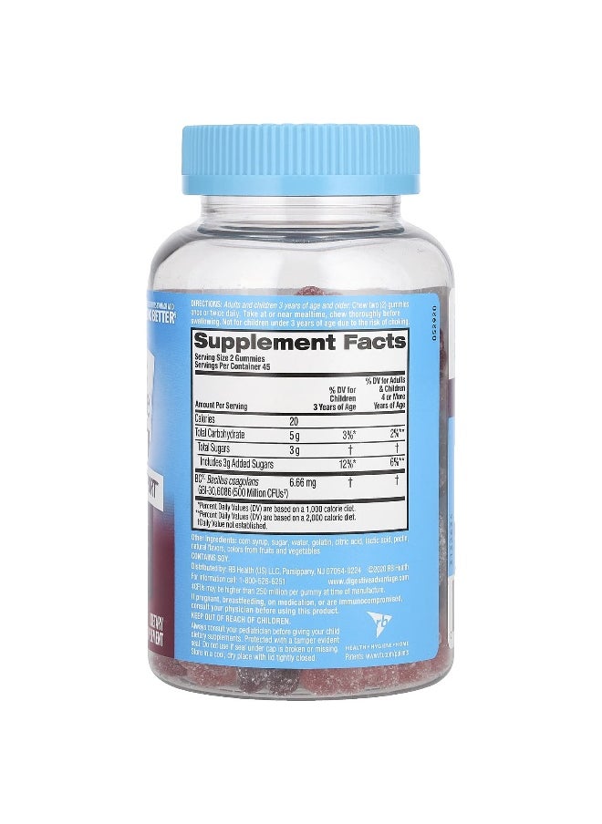 Schiff Schiff, Digestive Advantage®, Daily Probiotic Gummies, Superfruit Blend, 90 Gummies  - Image 2