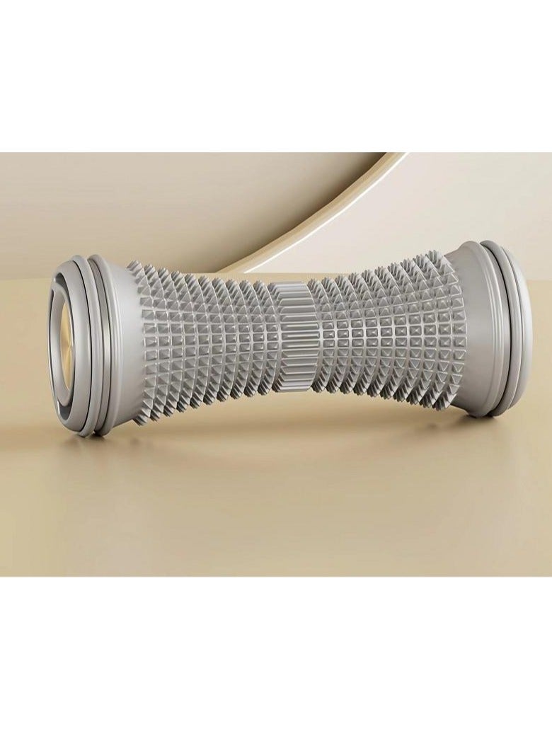 Rolling Massager, Foot And Hand Massage Roller, Foot Massage Roller for Plantar Fasciitis, Massage Roller Yoga Massage Stick for Relief Plantar Fasciitis Back Leg Arch Pain Relax Reflexology Heel Foot Arch Pain, Gray - Image 4