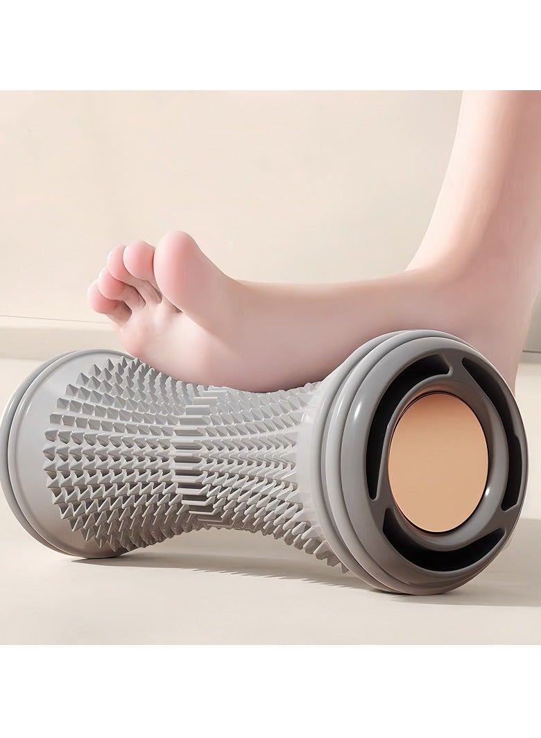 Rolling Massager, Foot And Hand Massage Roller, Foot Massage Roller for Plantar Fasciitis, Massage Roller Yoga Massage Stick for Relief Plantar Fasciitis Back Leg Arch Pain Relax Reflexology Heel Foot Arch Pain, Gray - Image 1