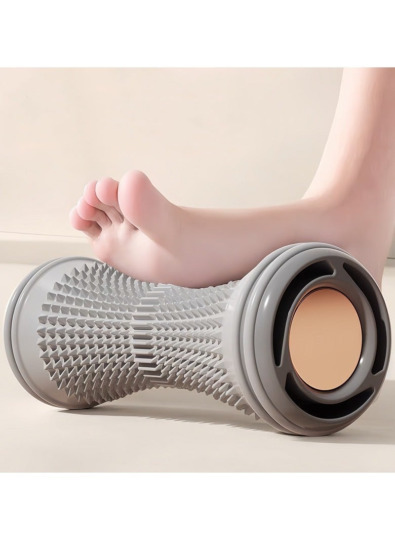 Rolling Massager, Foot And Hand Massage Roller, Foot Massage Roller for Plantar Fasciitis, Massage Roller Yoga Massage Stick for Relief Plantar Fasciitis Back Leg Arch Pain Relax Reflexology Heel Foot Arch Pain, Gray - Image 1