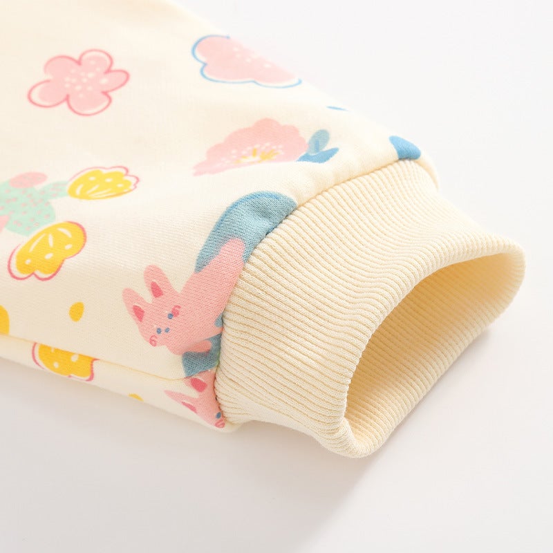 Baby Girl'S Coat Little Girl'S Sweet Autumn New Hooded Cardigan Autumn Baby'S Autumn Clothes - Image 5