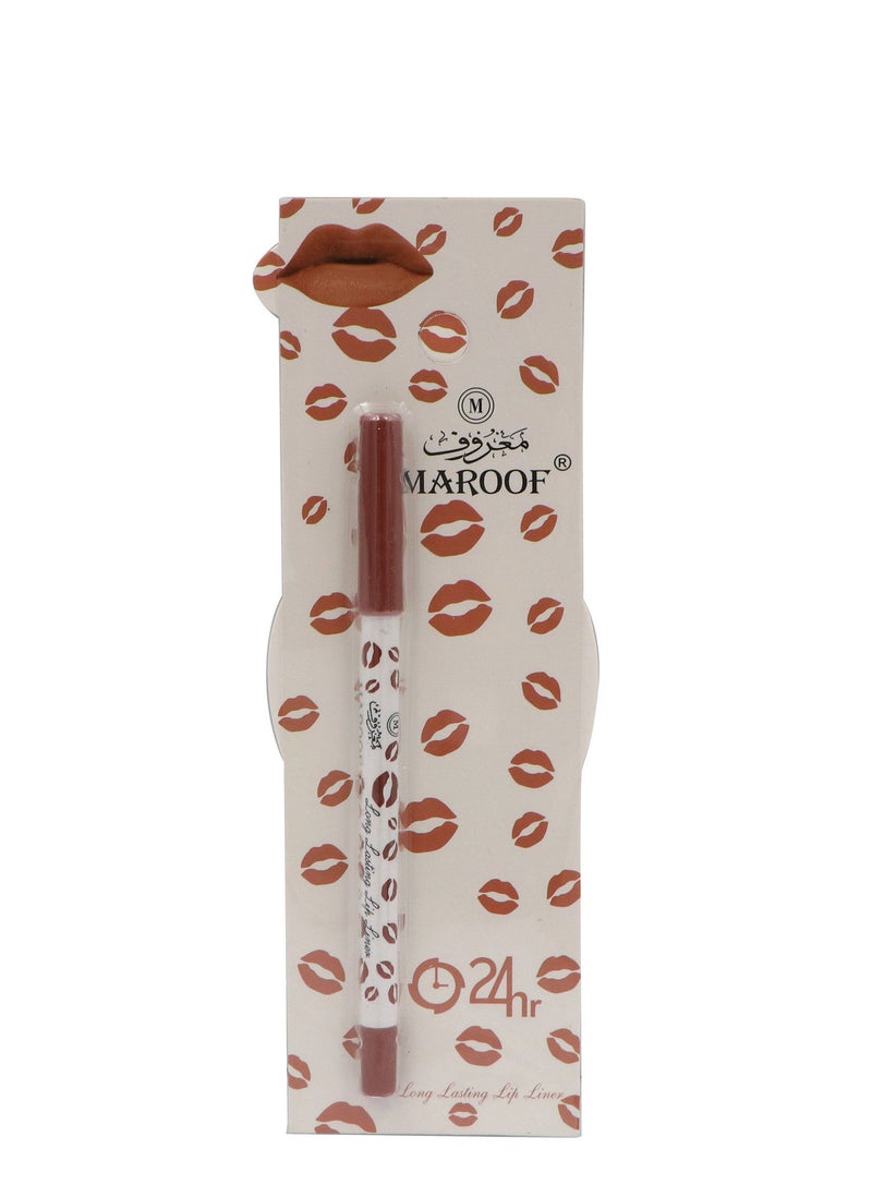 MAROOF قلم تحديد الشفاه غير اللامع القابل للسحب والمضاد للماء يدوم لمدة 24 ساعة من ماروف، 1.2 جرام - Image 4