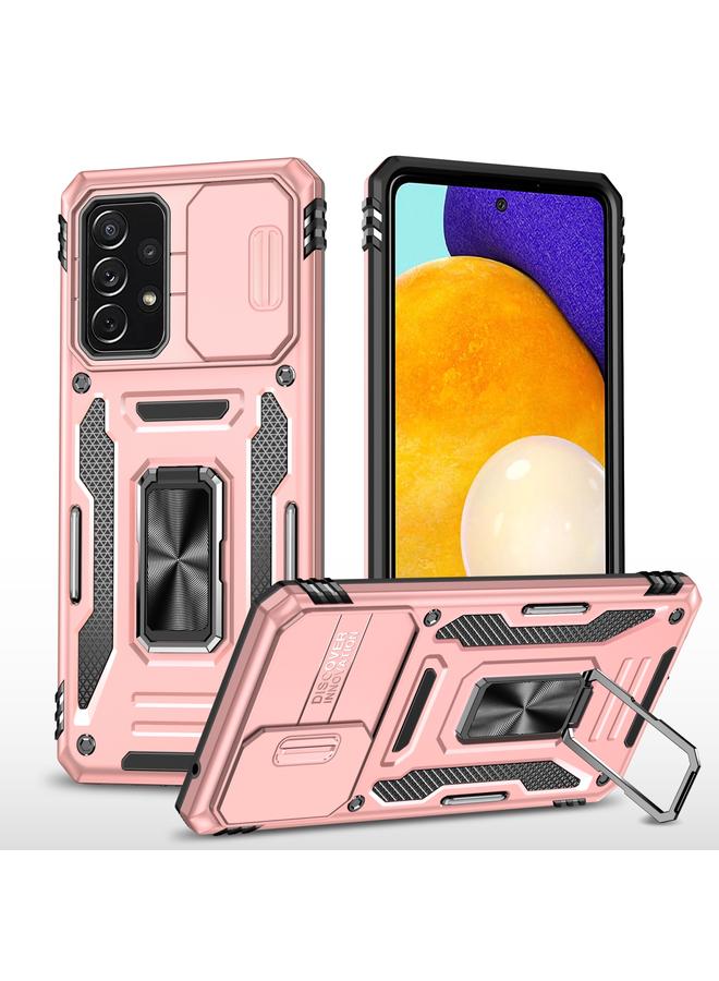 S-TOP Case For Samsung Galaxy A52 5G/4G Armor PC + TPU Camera Shield Phone Case - Image 1