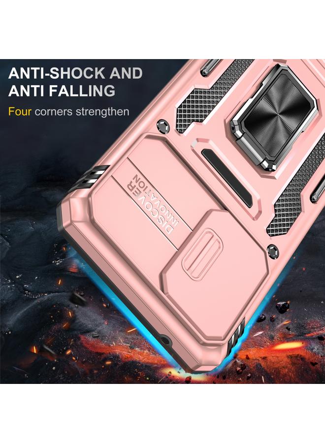 S-TOP Case For Samsung Galaxy A52 5G/4G Armor PC + TPU Camera Shield Phone Case - Image 2