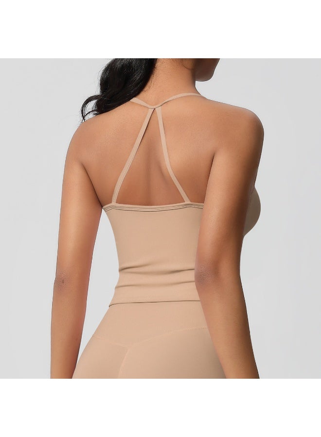 كوينج Beautiful Back Yoga Suit Quick Drying Top Running Sports Vest Slim Fit Fitness Suit Yoga Clothing Sportwear Woman Top - Image 3