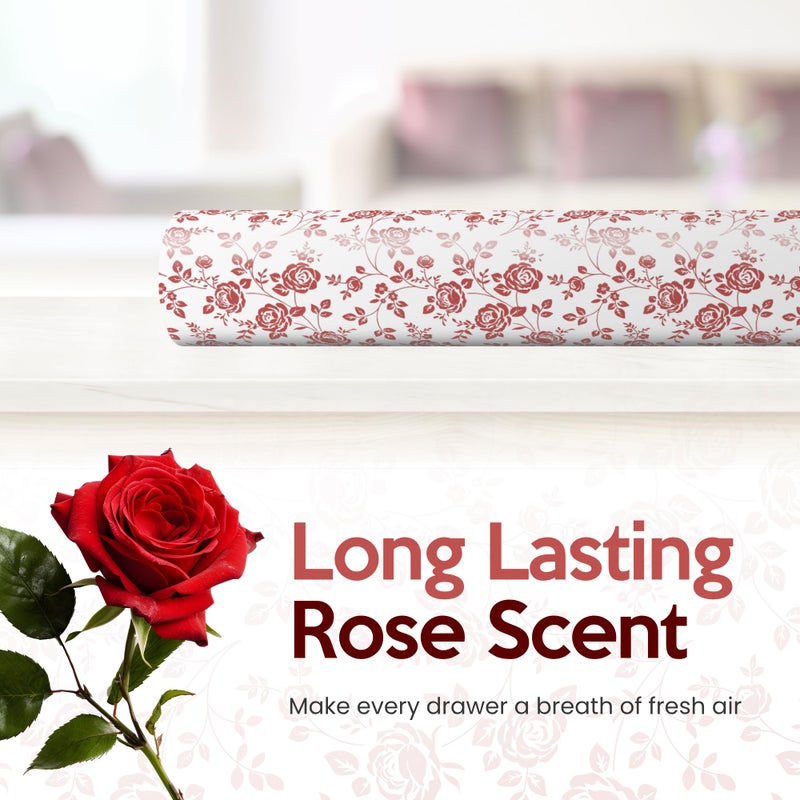 Linda's Essentials Rose Scented Drawer Liners for Dresser Drawers (10 Large Sheets, 19.7" x 14.4") - Non Adhesive Drawer Paper Liner for Bedroom Dresser & Closet Shelves by Lindaâ€™s Essentials - Image 5