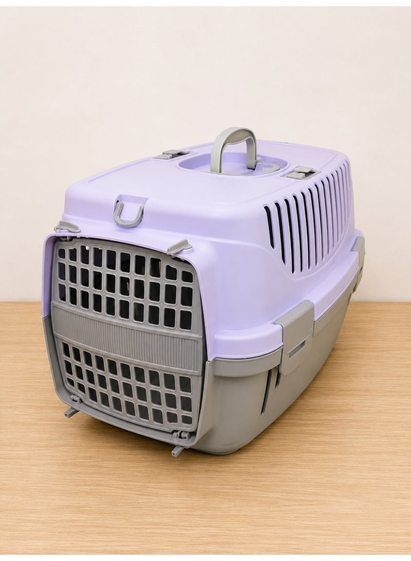 Portable Pet Carrier Cage – Secure Travel Crate for Cats & Small Pets – Ventilated Lightweight Pet Transport Box with Carry Handle - Image 2