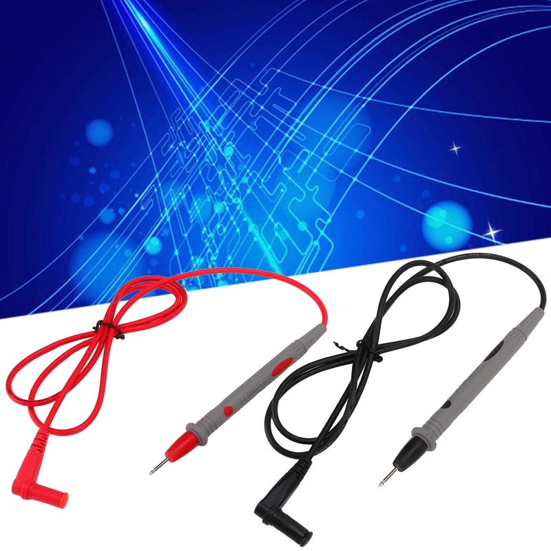 Multimeter Test Wire Set, 5pcs 1000V 10A, Red Black, Flexible PVC Silicone Cords - Plated, Stable Contact for Accurate Measurement - Image 3