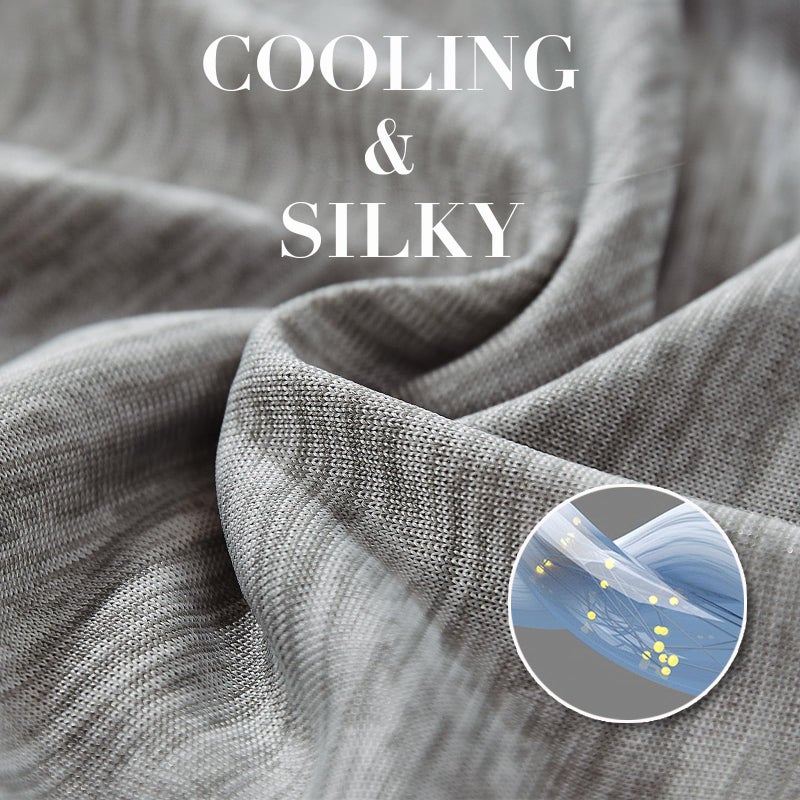 LUXEAR Cooling Blanket for Hot Sleepers Night Sweats Queen Size Cool Summer Blanket 79 X 86in Japanese Q-Max>0.5 Arc-Chill Cooling Fiber Keep Adults/Children Cool All Night Soft Breathable All-Season-Grey - Image 5