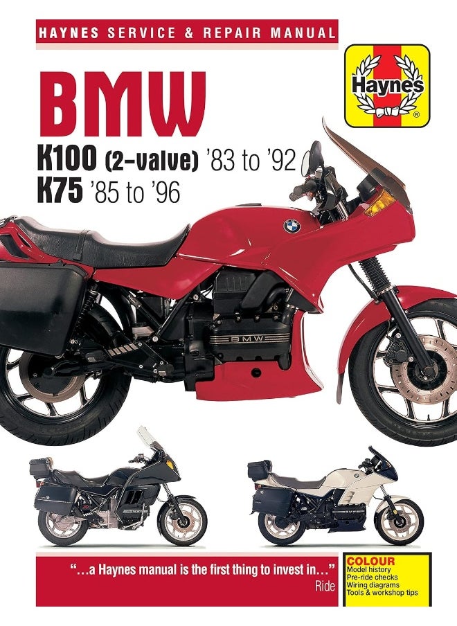 BMW K100 & 75 2-valve Models (83 - 96) Haynes Repair Manual  - Image 4
