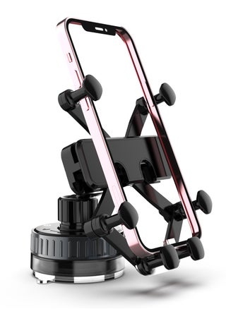 Black - Extendable Vacuum Suction Phone Mount