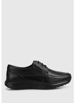 eclipse Black Leather Men's Shoes  - Image 1