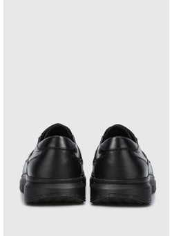 eclipse Black Leather Men's Shoes  - Image 2