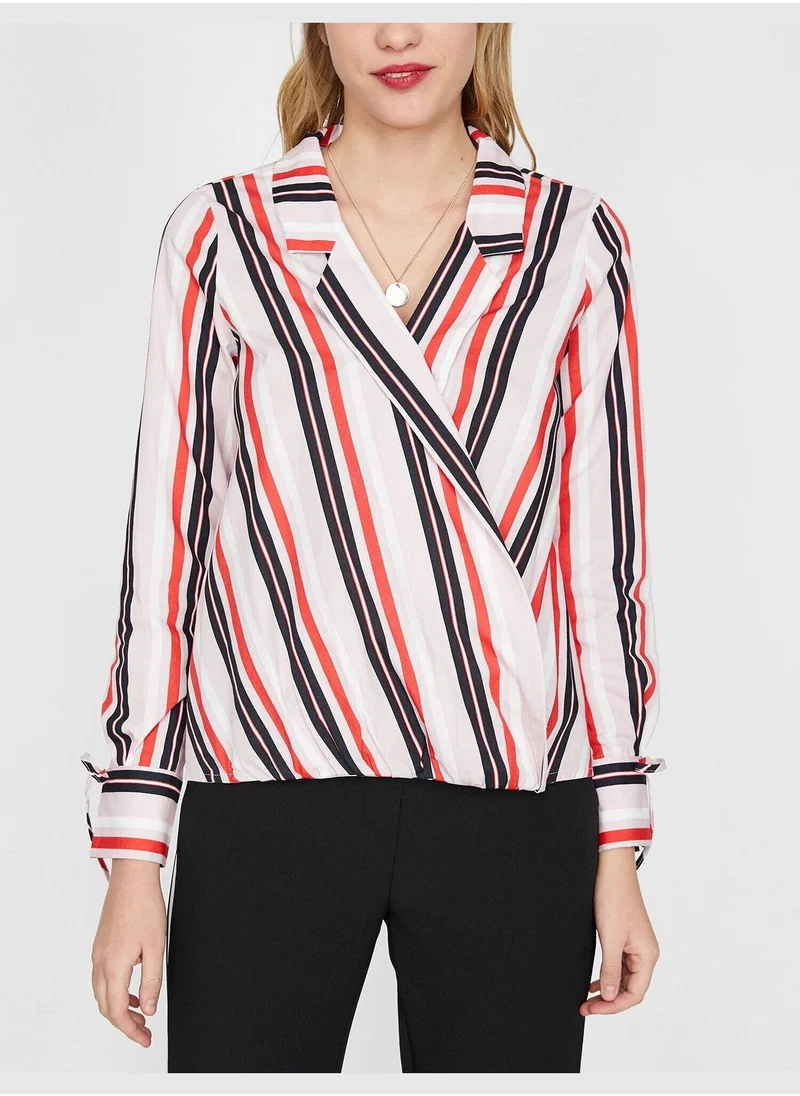 كوتون Striped Blouse