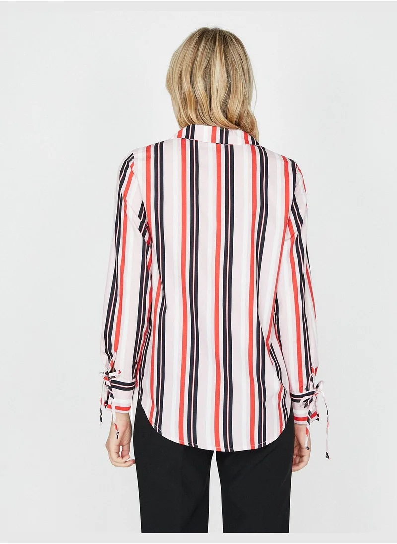 كوتون Striped Blouse