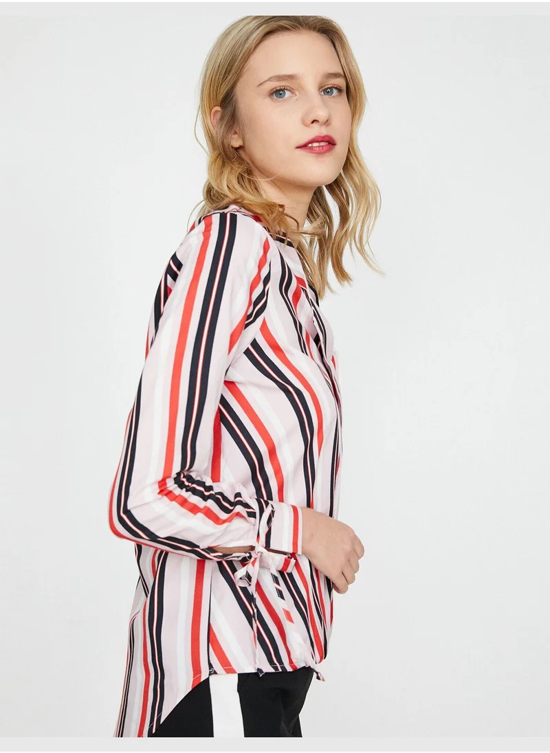 كوتون Striped Blouse