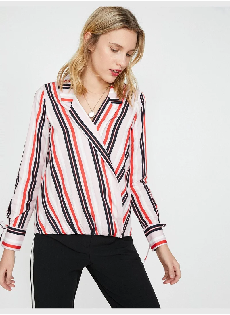 كوتون Striped Blouse