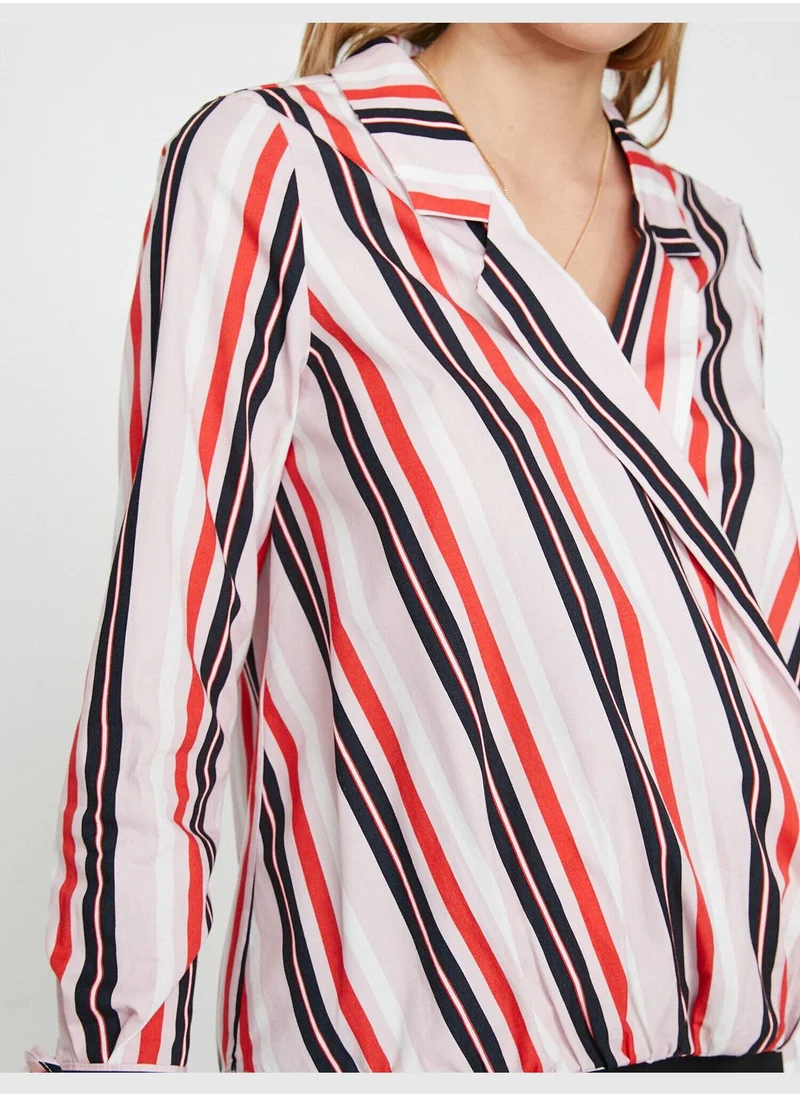 كوتون Striped Blouse