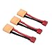 OliYin 3pcs XT90 Male to T Plug Female Connector Converter Adaptor with 12awg 196inch CablePack of 3 - Image 2