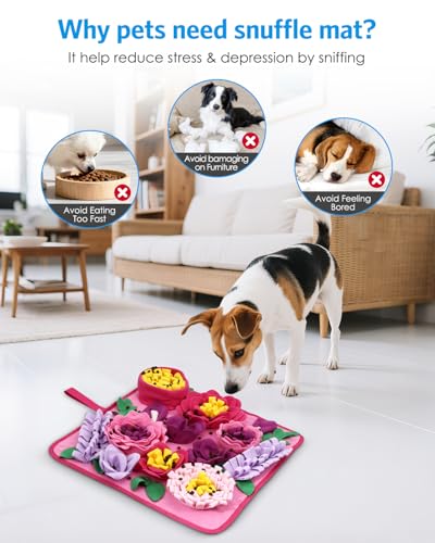 AMIR Snuffle Mat for Dogs, Dog Snuffle Mat, Slow Feeding Sniff Mat for Dogs Encourages Foraging Skills, Reduces Stress, and Aids in Training - Image 3