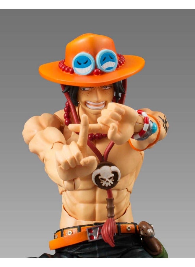 general One Piece Action Ace Doll Model Tabletop Ornament Fire Fist Ace Model Toy Decoration Collection Gifts  - Image 2
