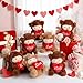 Sotiff 12 Pcs Valentines Day Stuffed Animal Highland Cow Plush 59 Inch Plush Cows with Love Xoxo Hearts Cute Valentine Romantic Gifts for Women Men Wife Couples Valentine Party Favor Exchange - Image 2