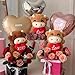 Sotiff 12 Pcs Valentines Day Stuffed Animal Highland Cow Plush 59 Inch Plush Cows with Love Xoxo Hearts Cute Valentine Romantic Gifts for Women Men Wife Couples Valentine Party Favor Exchange - Image 4