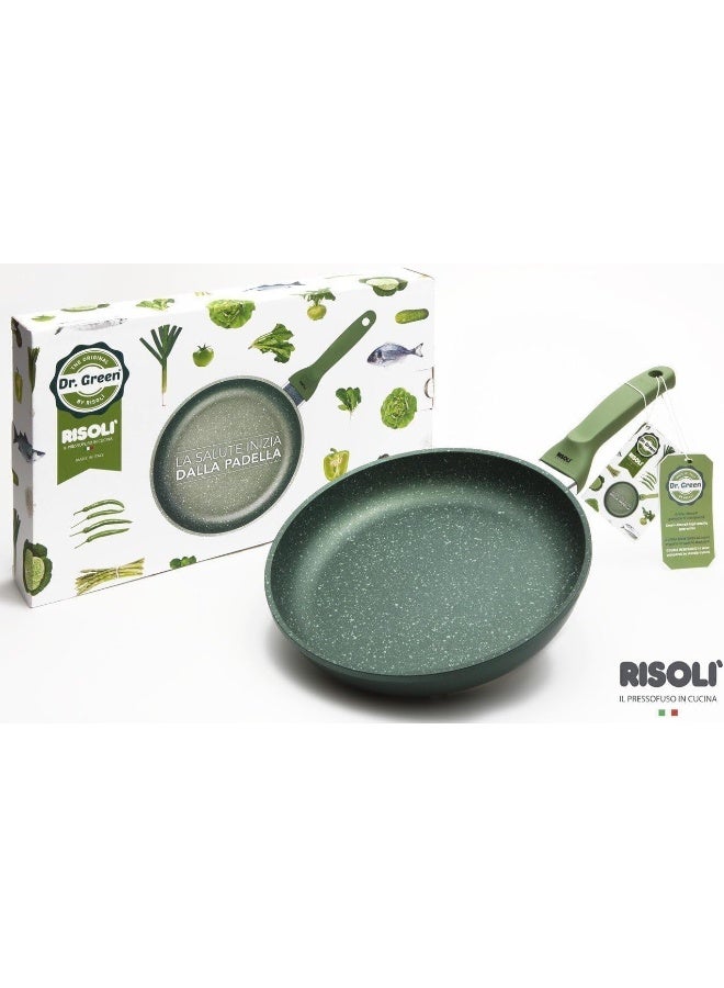 Risoli Dr Green Induction Frypan Eco-Friendly Non-Stick Frying Pan with Soft-Touch Handle, (24 CM) - Image 5