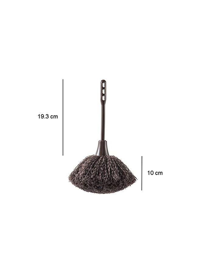 promass Microfiber Delicate Duster with Comfortable Non Slip Handle Mini Dusting Wand Washable Mini Brush with Good Hand Grips for Kitchen Laptop Keyboard Corner Dust Removal (Coffee) - Image 2