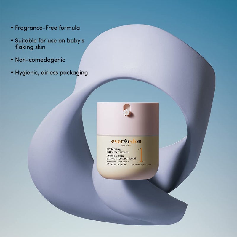 Evereden Protecting Baby Face Cream (1.7 fl. oz.): No.1 Gel Baby Cream - Nourishing Infant Face Moisturizer for Normal Skin & Hot, Humid Climates - Clean and Vegan Ingredients - Fragrance-Free - Image 3