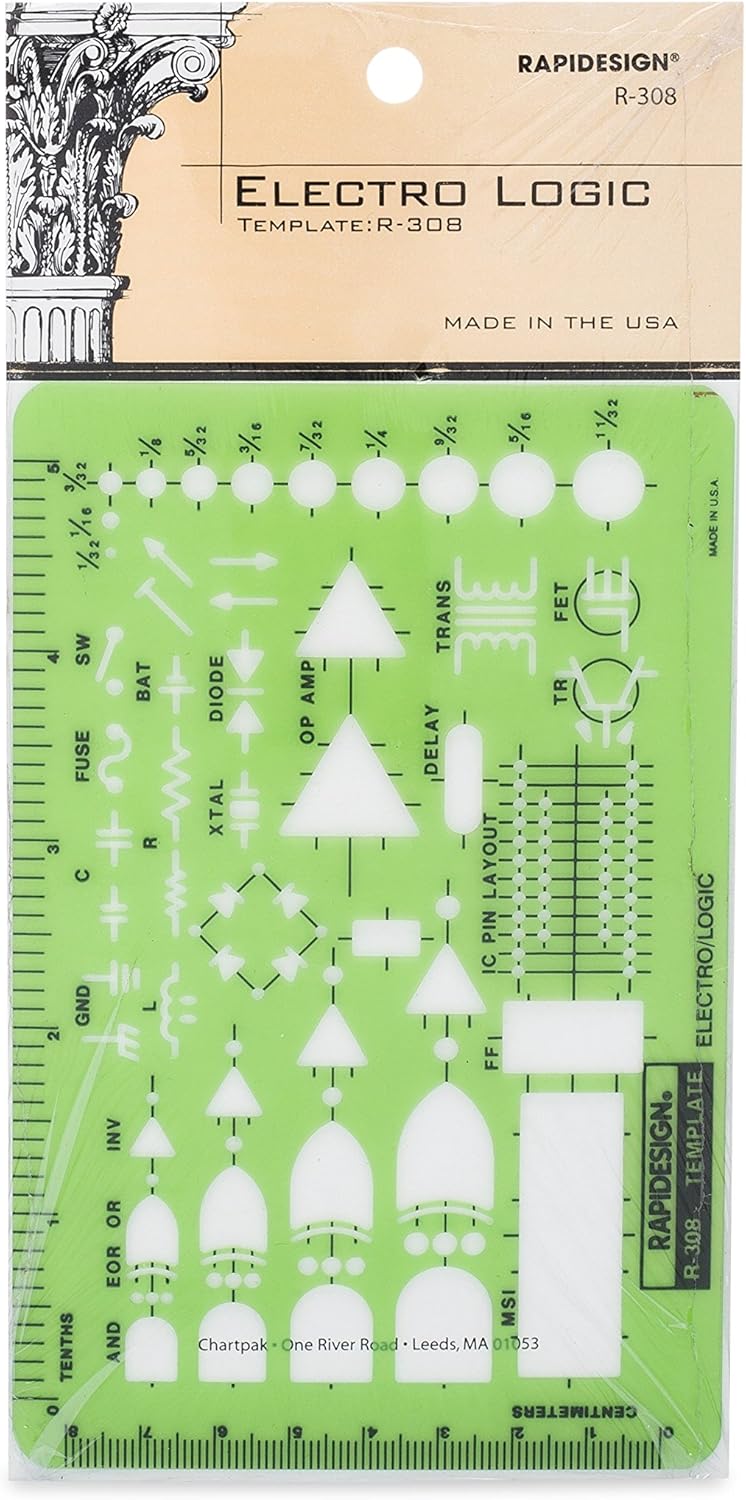 Electro-Logic Symbol Template, 1 Each (R308)