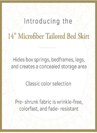 Lux Hotel Microfiber Tailored Style Bed Skirt with Classic 14 Inch Drop Length, Queen, Black - pzsku/Z540AF97897769B24E9FDZ/45/_/1693490578/5ce9fd19-af2b-4ab7-a3d0-97b1114f10ac