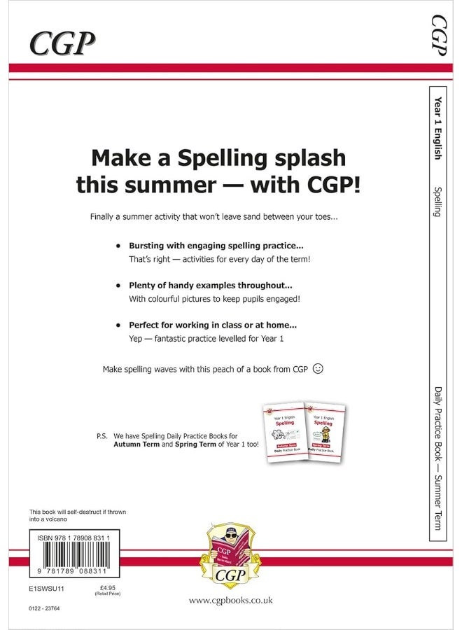 كتاب الممارسة اليومية لتهجئة KS1 للسنة 1: الفصل الصيفي - Image 2