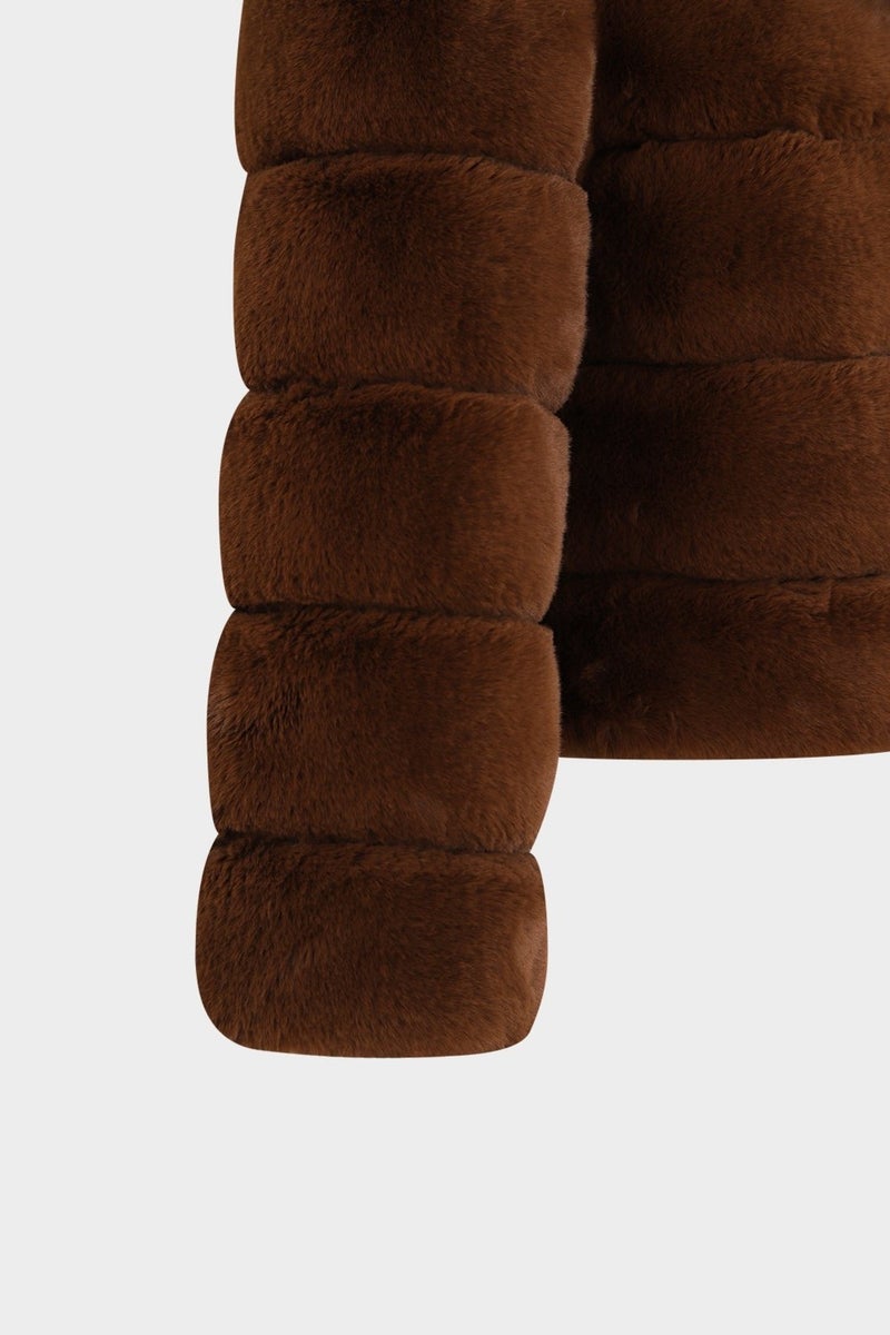 Açelya Okcu Azalea Okcu Azalea Okcu Hooded Women's Rex Fur Coat  - Image 3