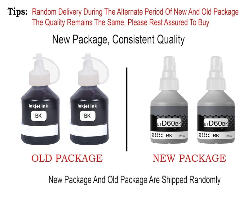 RC PRINT Ink Compatible for Brother DCP T220 T420 T520 T820 T920 T310 T510 T710 Printers, Pack of 2 Black 108ml Each - Image 2