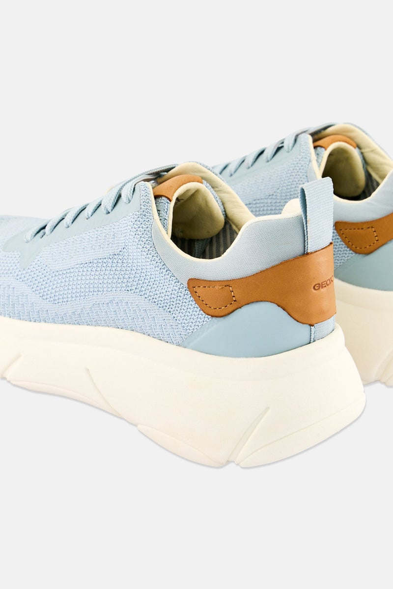 GEOX Women D Nebula 2 ace Up Sneakers, Light Blue - Image 2