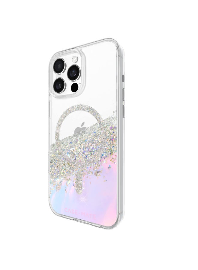 CASE-MATE Karat Case w/ Magsafe for Apple iPhone 16 Pro Max 6.9" 2024| 12-Ft Drop Protection w/ Anti-Scratch Anti Yellowing Coating, Raised Edges, Fashion Case, Wireless Charging - White Silver - Image 3