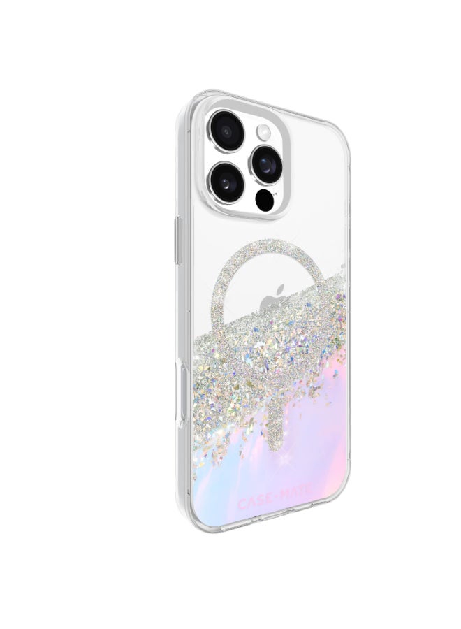 CASE-MATE Karat Case w/ Magsafe for Apple iPhone 16 Pro Max 6.9" 2024| 12-Ft Drop Protection w/ Anti-Scratch Anti Yellowing Coating, Raised Edges, Fashion Case, Wireless Charging - White Silver - Image 2