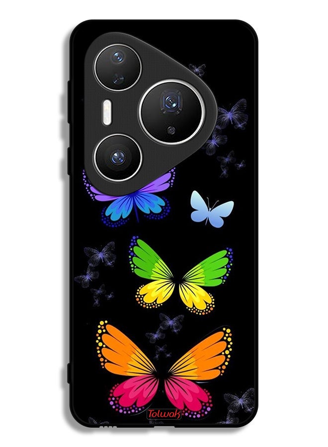 Tolwak Huawei Pura 80 Pro Protective Case Cover Colorful Butterflies - Image 1