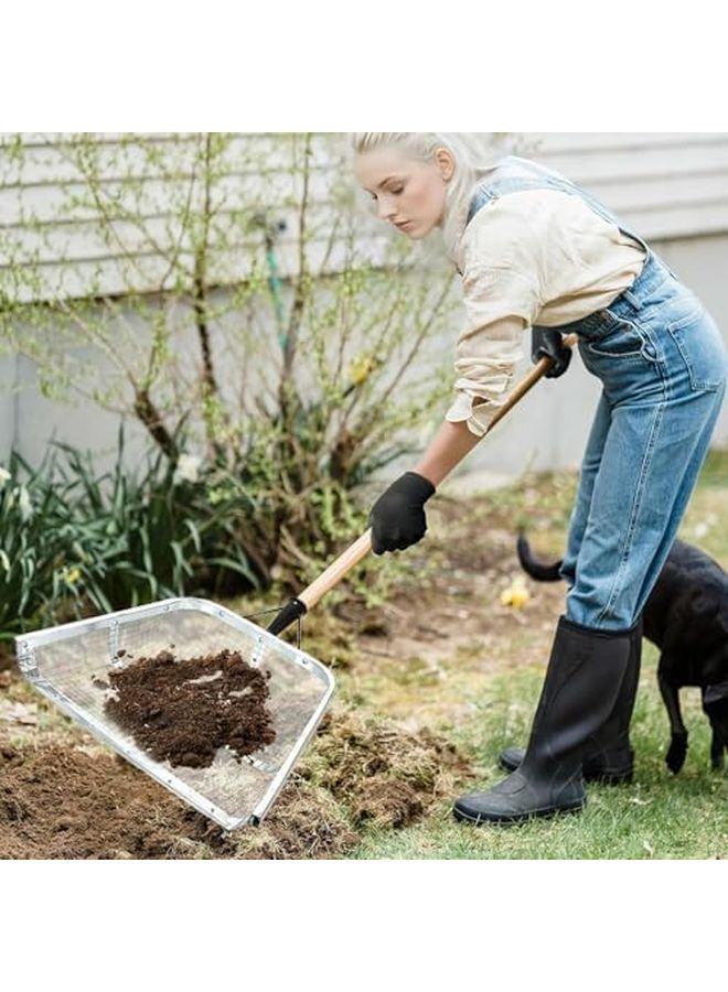 Heavy Duty Soil Sifter Stainless Steel Sieve Shovel For Gardening And Farm Use - Image 3