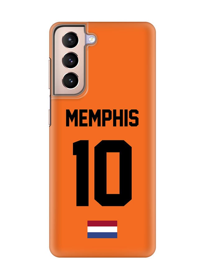 Stylizedd Slim Cover for Samsung Galaxy S21 Plus 5G Case Snap Classic Series Mobile Cover Hard PC Shield Matte Finish Print -Netherlands-Player-Memphis - Image 1