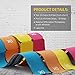 OK TAPE Kinesiology Tape 10 inches Precut 20 Strips Cotton Elastic Athletic Tape Latex Free 2in x 16ft Light Blue - Image 4