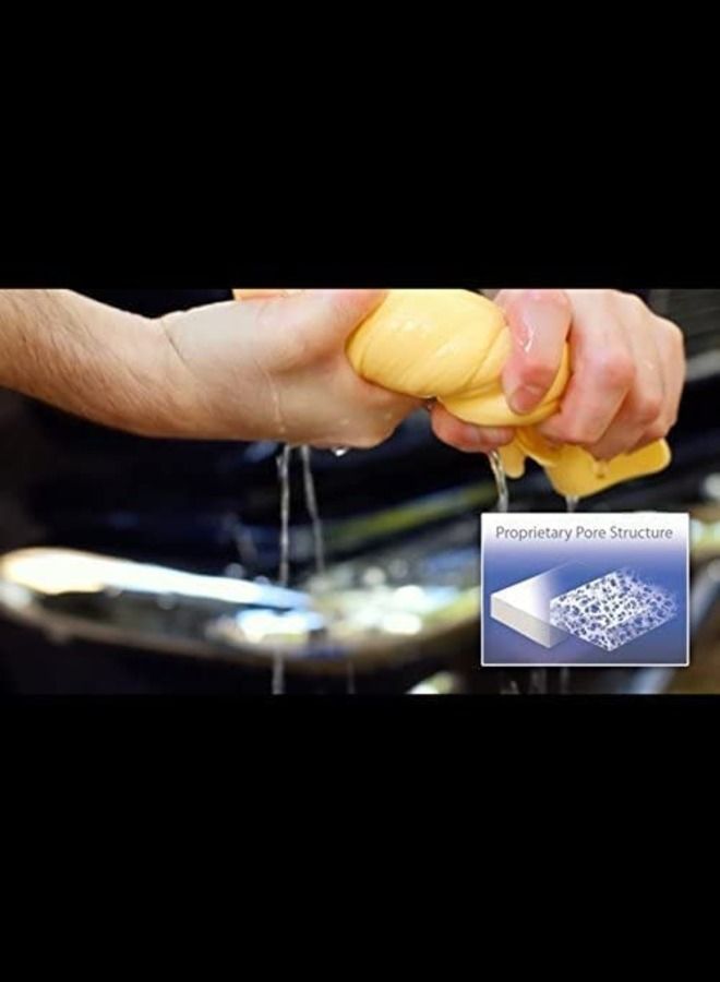 ABBASALI The Original Absorber Synthetic Drying Towel Chamois, 64x43cm - Image 2