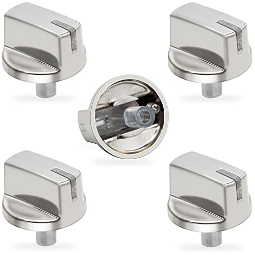 AUGSMIAR 5 Pack AEZ73293801 Gas Stove Knobs - Compatible with LG Stove/Range Knobs - Replace 2025031, AP5594929, AH3639420, EA3639420, PS3639420, EBZ60710601 - Image 5