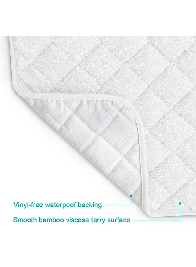 Biloban Changing Pad Liner - 5 Pack (Improved Thickness) 14" x 26" Superior Viscose Made from Bamboo Terry Surface, Waterproof & Absorbent Diaper Changing pad Liners - Image 2