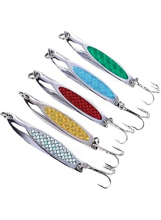 Metal Fishing Lures 7Cm 21G 5 Color Pack Topwater Baits for Saltwater Freshwater - Image 1