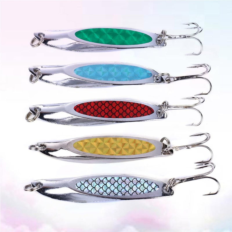 Metal Fishing Lures 7Cm 21G 5 Color Pack Topwater Baits for Saltwater Freshwater - Image 3